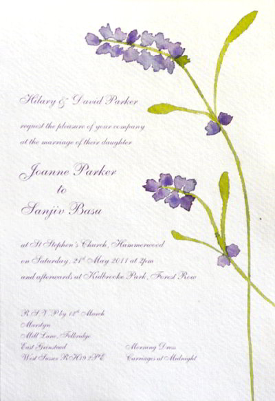 Wedding invitation commission