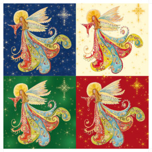 4 Angels. Watercolour 2010