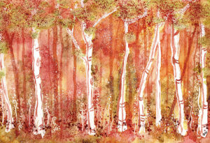 Forest Heat. Watercolour 2009