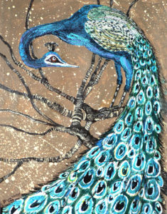 Peacock. Acrylic 2006