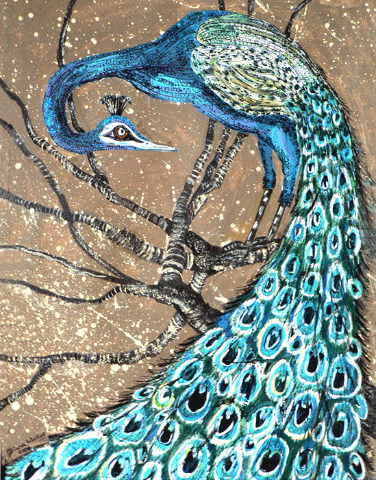 Peacock. Acrylic 2006