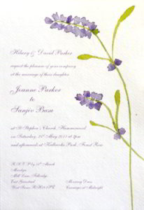 Wedding invitation, 2011 Featured